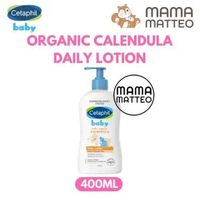CETAPHIL Organic Calendula Daily Lotion 400ml / Krim Pelembab Kulit Sensitif Kering Bayi Anak Cetapi