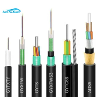 Factory manufacturers 6 12 24 48 96 144 core fiber optic cable fibra optica adss