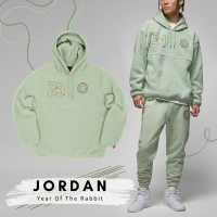 Nike 長袖上衣 Jordan CNY Hoodie 男款 酪梨綠 帽T 休閒 連帽上衣 新年 喬丹 FB1451-343