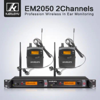 profession Wireless in ear Monitor System 2 ear monitoring systems wireless stage monitor system IEM bodypack monitor 2050