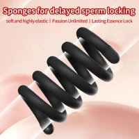 Male Cock Rings Elastic Scrotum Bondage Ring Penis Erection Ring Delayed Ejaculation Male Masturbation Sex Products