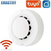 NEW Ultra-thin Tuya WiFi Smoke Detector Fire Alarm Protection Equipment With CE Approval Smartlife Smokehouse Smoke Alarm Sensor