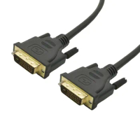High speed DVI cable 1080p 3D Gold Plated Plug Male-Male DVI TO DVI 24+1 PIN cable 0.5M for LCD DVD HDTV XBOX Monitor