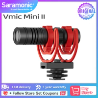 Saramonic Vmic Mini II On-camera Shotgun Microphone for DSLR Camera iPhone Android Smartphone PC Laptop Youtube Recording Vlog