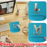 Customized name / LOGO PRINT Mouse Pad Ergonomic Comfortable with Gel Wrist Rest Mouse Pad Gaming Mo