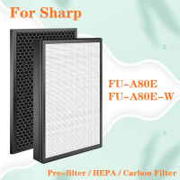 Đối với máy lọc không khí Sharp FU-A80E, FU-A80E W, FZ-A80SFE Bộ lọc than hoạt tính thay thế và bộ l