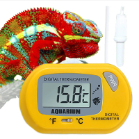 Aquarium Fish Tank Thermometer,Digital Temperature Test Thermostat Gauge for Bearded Dragon, Snake T