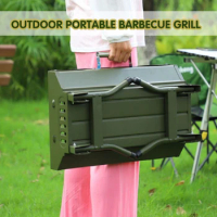 Portable Outdoor BBQ Grill Patio Camping Picnic Barbecue Stove Suitable For 3-5 People charcoal grill korean bbq grill table