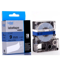 CIDY 1PCS Compatible Epson LC-3LBP Label For 9mm x 9m Black on Blue Label Tapes