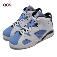 Nike 休閒鞋 Jordan 6 Retro PS 中童 童鞋 白 北卡藍 六代 喬丹 經典 AJ NBA DV3605-410