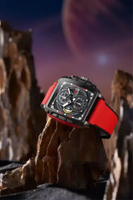 Jam Tangan Pria T5 7812W Chronograph Stopwatch Original Tali Rubber Kaca Safir Tahan Air 3 Meter Inc