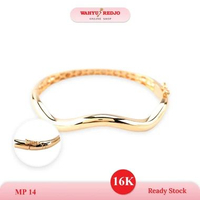 WAHYU REDJO - GELANG EMAS OVAL LENGKOK AYU 16K EMAS ASLI 100% PAMERAN