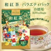大賀屋 日本製 MINTON 日本紅茶包 和紅茶 總匯包 30袋 京都茶 白桃茶 生姜茶 草莓茶 J00051809