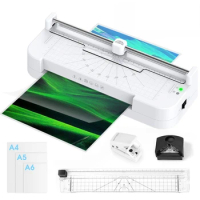 A4 Laminator Machine Thermal- &amp; Cold Laminator with- Quick 2-min- Preheating for School Home Offices EU/US/China/UK Dropshipping