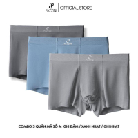 (Tặng vớ) Combo 3 quần lót nam er PAZZINI thun lạnh cao cấp quần sịp nam co giãn 4 chiều thấm hút kh