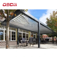 Wholesale Customized Outdoor Awning Electric Louver Roof Garden Canopy Aluminium Gazebo Pergola wooden pergola gazebo