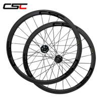 CSC 700C full carbon cyclocross wheels deep 38mm width 23 tubular 6 Bolt Disc Brake bicycle wheelset (D791SB/D792SB hub) sapim