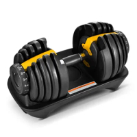 Gym workout man power weight lifting training automatic adjustable dumbbell 40kg 90lbs