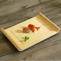促銷壽司盛臺白木壽司臺刺身料理盛器木托盤茶盤水果盤書卷壽司板