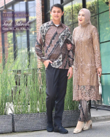 Setelan Kebaya Couple Batik Lengan Panjang/Kebaya Couple Lamaran/Kebaya Couple Tunangan/Kebaya Tunik