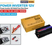Power Inverter Mobil Perubah Arus Listrik DC ke AC Sinus Murni Pure Sine Wave 12V to AC 220V 1000W 1
