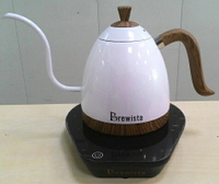 【Brewista Artisan】 細口壺，可控制溫度的咖啡手沖壺-600ml (白色)贈蘇門答臘優質曼特寧半磅