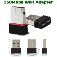 RTL8188 150Mbps USB WiFi Adapter for Raspberry Pi,Wireless Network Card Adapter WiFi Dongle for Desktop Laptop PC Windows