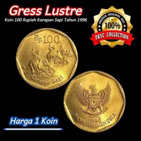 KSP0096 Koleksi Uang Kuno Koin 100 Rupiah (Karapan-Sapi) Thn 1996 Gress Lustre Original