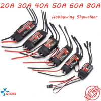 Hobbywing SkyWalker 20A 30A 40A 50A 60A 80A ESC Brushless Speed Controller With BEC For FPV RC Quadcopter Skywalker Airplane