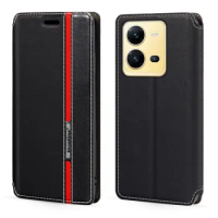 For Vivo V25 5G Case Fashion Multicolor Magnetic Closure Leather Flip Case Cover with Card Holder For Vivo X80 Lite Vivo V25E