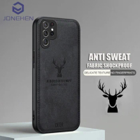Luxury Leather Deer Case For Samsung Galaxy S8 S9 S10 Plus S20 Note 8 9 10 Plus 20 S21 S22 S23 S24 Ultra Shockproof Soft Cover