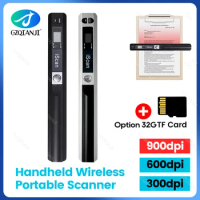 ISCAN A4 Scanner Portable Mini Document Scanner JPG/PDF Format Image Handheld Scanner Photos Book Text Scanning with LCD Display