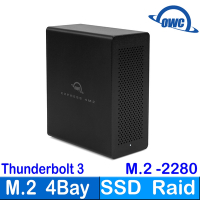 OWC Express 4M2 高速 Thunderbolt3 四槽 M.2 NVMe SSD 外接盒
