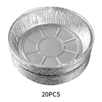 Disposable Foil Pans Round Foil Pie Pans For Air Fryer Baking Cooking Storage Baking Pie Pans Foil