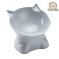 【寵物夢工廠】貓耳造型高腳碗(加高單碗 貓耳造型碗 造型寵物碗)
