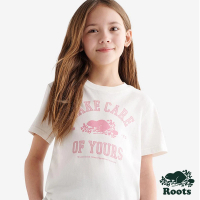 【Roots】Roots 大童- ROOTS X QUARTIER LOVE短袖T恤(白色)