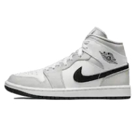 WMNS AIR JORDAN 1 MID LIGHT SMOKE GREY