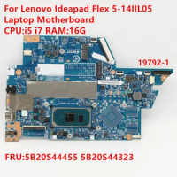 19792-1 For Lenovo Ideapad Flex 5-14IIL05 Laptop Motherboard with CPU I5-1035G1 i7-1065G7 16GB RAM UMA FRU:5B20S44455 100% Test