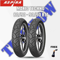 Ban Motor ASPIRA MAXIO TECHNO Ring 17 Tubeless 70/90-17 80/90-17 90/90-17 Cocok Untuk Motor Jupiter,