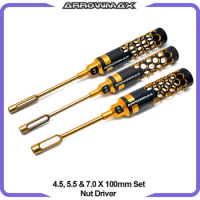 ARROWMAX Nut Driver Set 4.5, 5.5 &amp; 7.0 X 100mm Limited Edition RC Tools