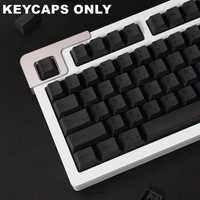 144 Keys Black Japanese Root PBT Cherry Keycaps Dye-Sublimated Keycap Set for Mx Cherry Switch Mechanical Keyboard Kit