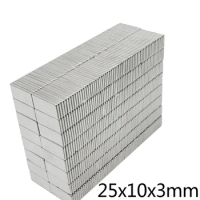 25*10*3 NdFeB Magnet 25X10X3 Square Super Strong Magnetic Magnets 25mmX10mm Permanent Neodymium 25x10x3mm