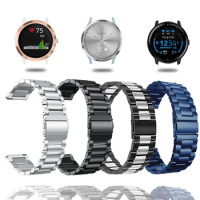 Watch Band For Garmin Vivoactive 3 4 4S Smart Watch Metal Strap Garmin Venu 2 2S Plus Bracelet 18 20 22mm Stainless Steel belt