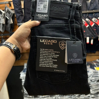Celana Lecaso/Jeans snow Black Sobek/Celana Jeans pria Dewasa/Celana Karet Sobek/SLIM fit Mode Slim-