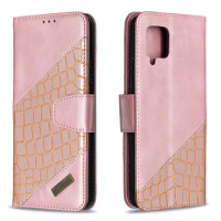 New Style A12 Case On For Fundas Samsung Galaxy A12 SM-A125F A 12 Magnetic Crocodile Leather Flip Phone Cover Card Holder