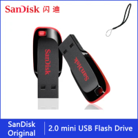 Sandisk Pendrive 128gb 64gb 32gb 16gb Mini USB Flash Drive 32 64 128 16 GB Pen Drive 2.0 USB Stick Disk on Key Memory for Phone