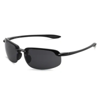 JULI Sports Sunglasses for Men Women TR90 Rimless Frame UV400 Protection for Running Fishing Baseball Driving 8001