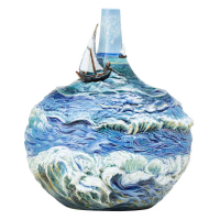 【中港法藍瓷】 海闊天空 瓷瓶