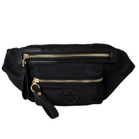 【TORY BURCH】NYLON 輕量尼龍時尚腰包(經典黑)