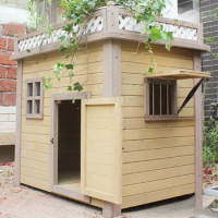 Large Kennel Modular Dog House Waterproof Fence Playpen Dog House Villa Wood Casa Para Perros Grande Crate Furniture YN50DH